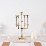 20" Metal 5 Arm Candelabra Taper Candle Holder Centerpiece - Gold IRON_CAND_TP013_5_GOLD
