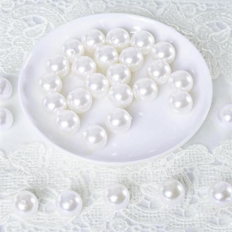 20 mm or 0.78" Large Faux Pearl Beads