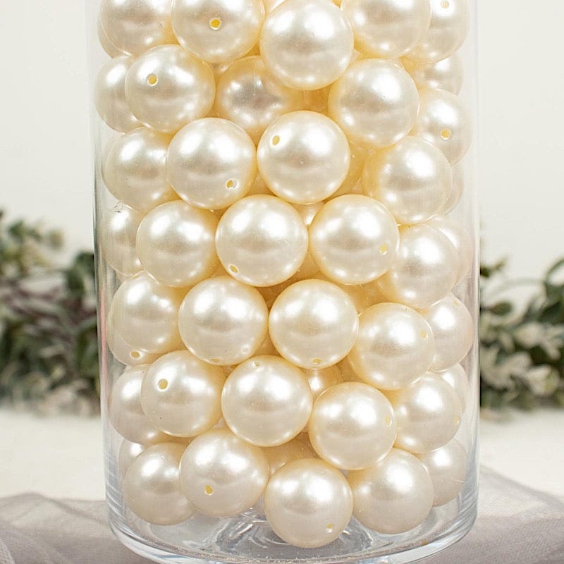 20 mm or 0.78" Large Faux Pearl Beads