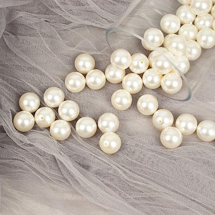 20 mm or 0.78" Large Faux Pearl Beads