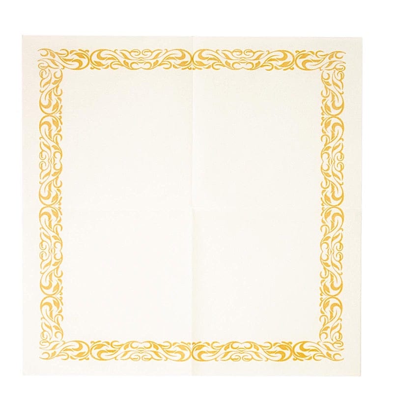 20 pcs 10" x 10" Paper Cocktail Napkins NAP_BEV2_01_WHTG