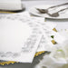 20 pcs 10" x 10" Paper Cocktail Napkins with Metallic Floral Design