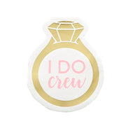 20 pcs 12" x 10" Paper Beverage Cocktail Napkins with Ring Design - Gold NAP_BEV04_RING