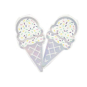 20 pcs 12" x 6" Paper Beverage Cocktail Napkins with Cone Design - Iridescent NAP_BEV04_CONE