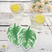20 pcs 12" x 9" Paper Beverage Cocktail Napkins with Leaf Design - Green NAP_BEV04_LEAF