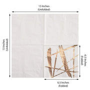 20 pcs 13" x 13" Metallic Paper Napkins