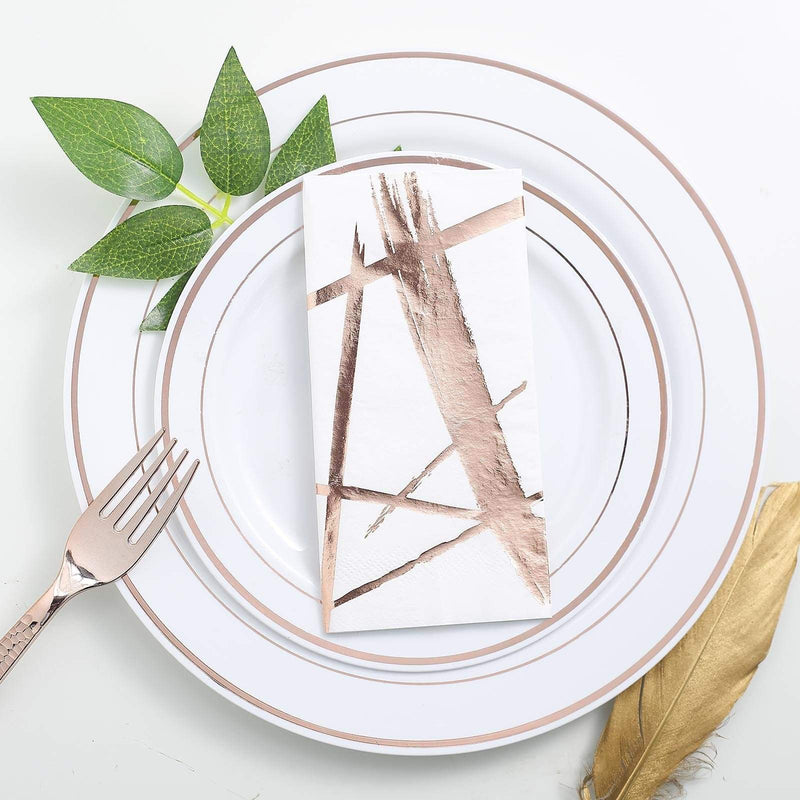 20 pcs 13" x 13" Metallic Paper Napkins