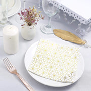 20 pcs 13" x 13" Metallic Paper Napkins