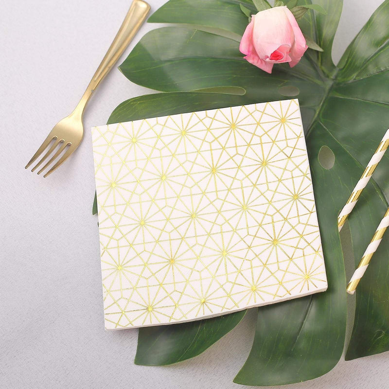 20 pcs 13" x 13" Metallic Paper Napkins