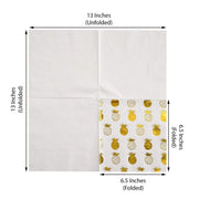 20 pcs 13" x 13" Metallic Paper Napkins