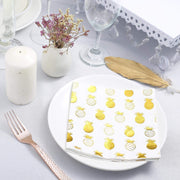 20 pcs 13" x 13" Metallic Paper Napkins