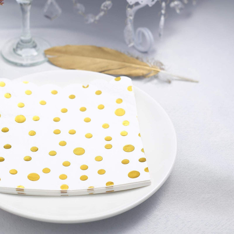 20 pcs 13" x 13" Metallic Paper Napkins