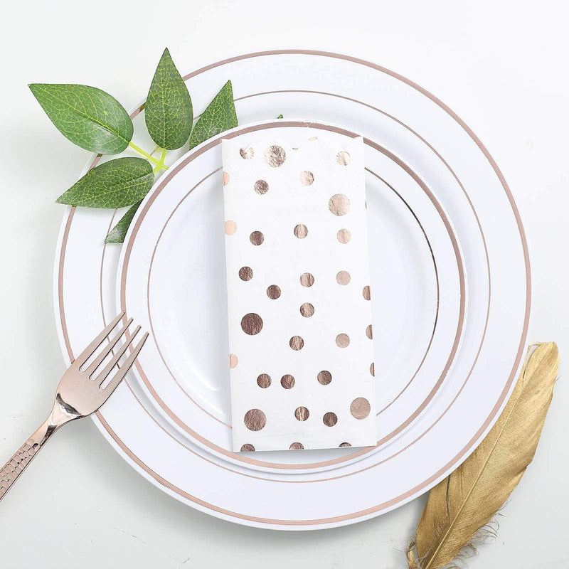 20 pcs 13" x 13" Metallic Paper Napkins