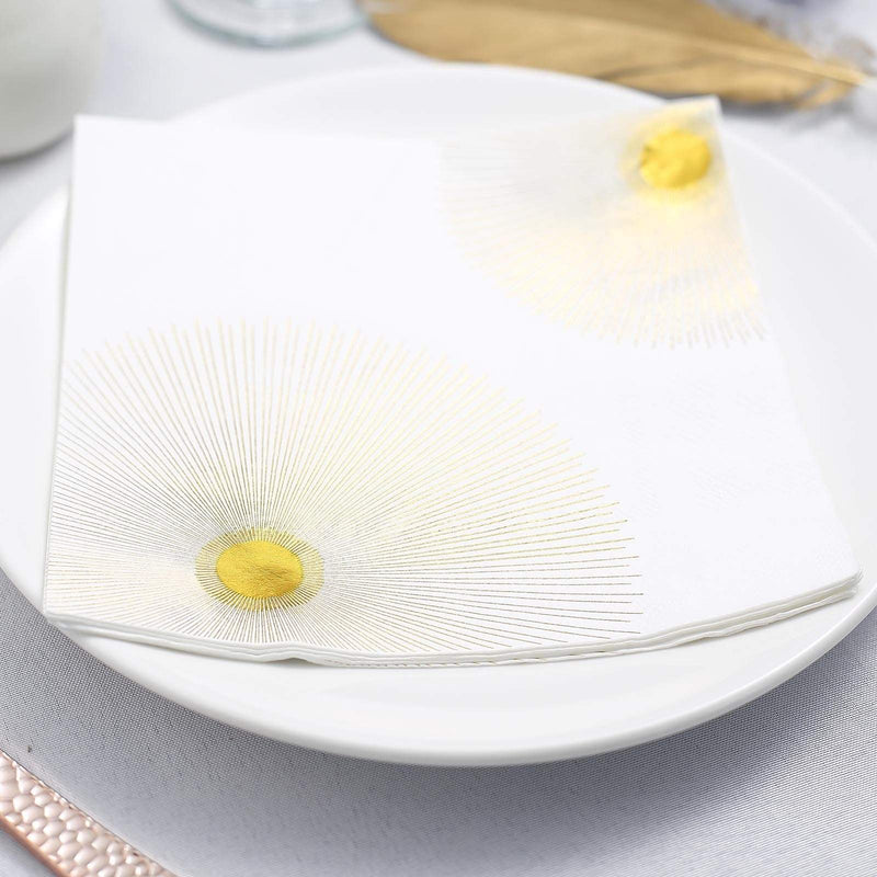 20 pcs 13" x 13" Metallic Paper Napkins