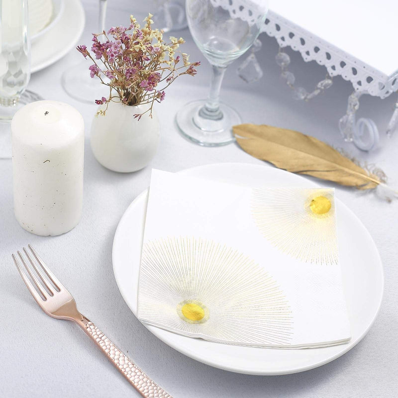 20 pcs 13" x 13" Metallic Paper Napkins