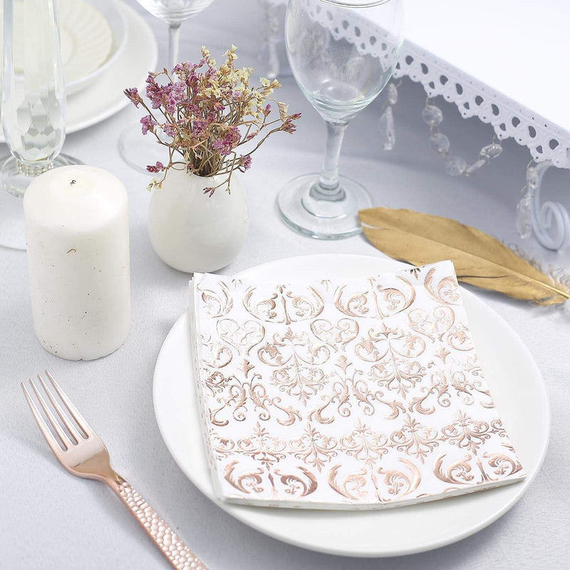 20 pcs 13" x 13" Metallic Paper Napkins