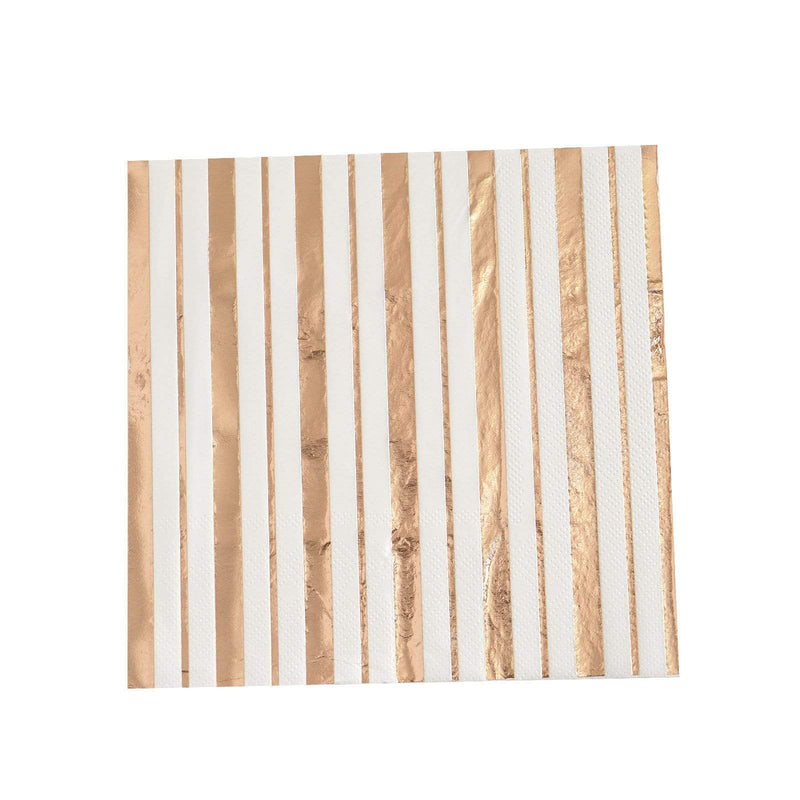 20 pcs 13" x 13" Metallic Paper Napkins NAP_BEV03_001_054
