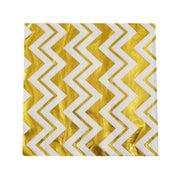 20 pcs 13" x 13" Metallic Paper Napkins NAP_BEV03_002_GOLD