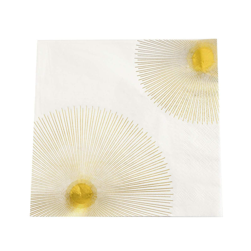 20 pcs 13" x 13" Metallic Paper Napkins NAP_BEV03_003_GOLD