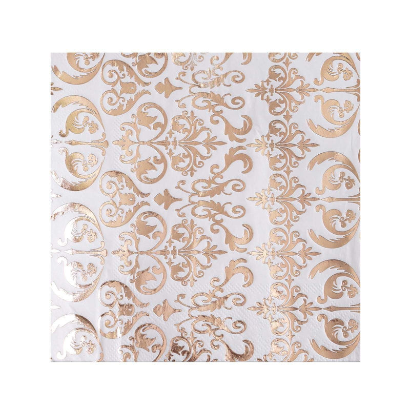 20 pcs 13" x 13" Metallic Paper Napkins NAP_BEV03_007_054
