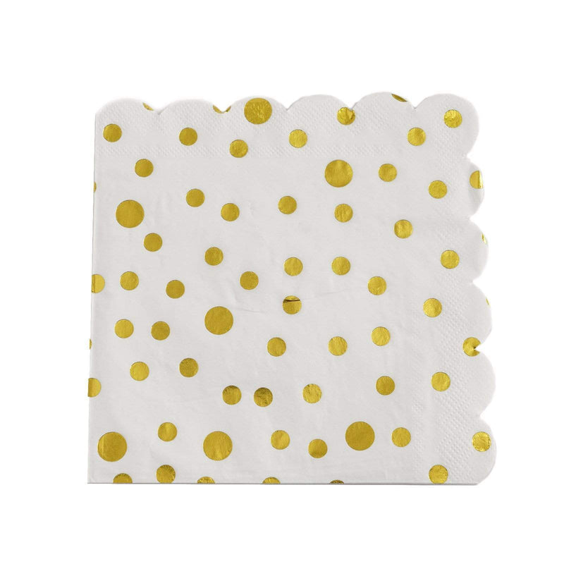 20 pcs 13" x 13" Metallic Paper Napkins NAP_BEV03_009_GOLD