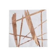 20 pcs 13" x 13" Metallic Paper Napkins NAP_BEV03_012_WHT