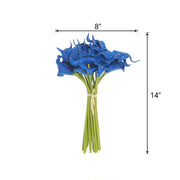 20 pcs 14" tall Poly Foam Calla Lily Flowers with Single Stems