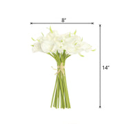 20 pcs 14" tall Poly Foam Calla Lily Flowers with Single Stems