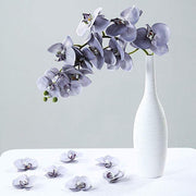 20 pcs 4" Faux Silk Orchid Flower Heads