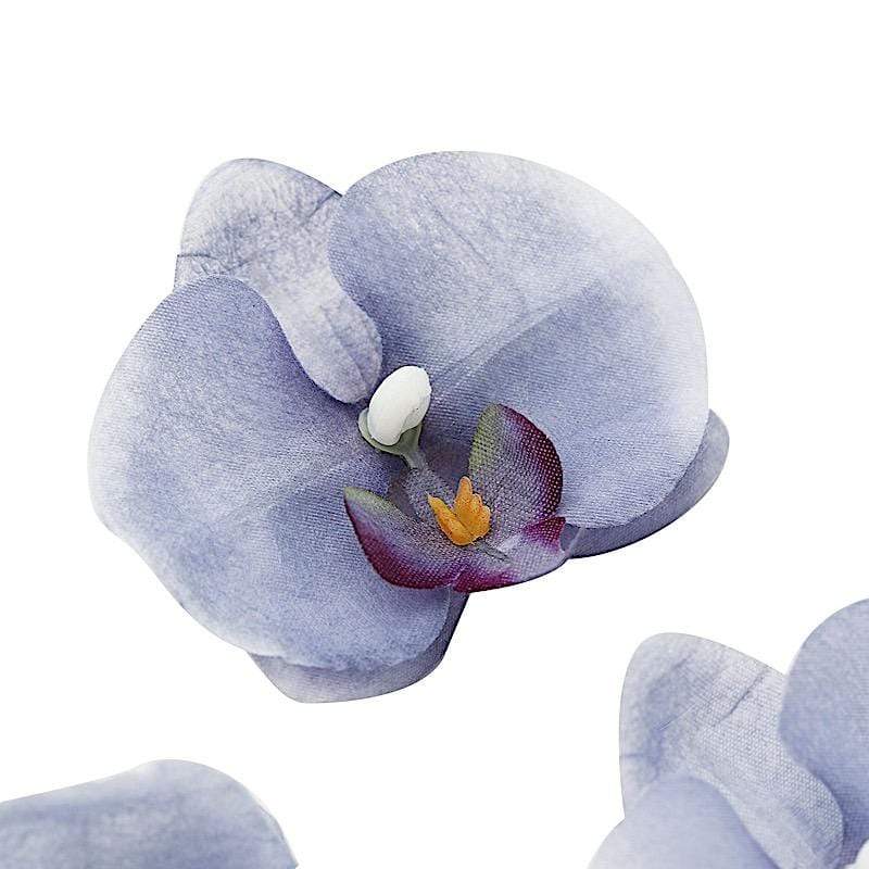 20 pcs 4" Faux Silk Orchid Flower Heads