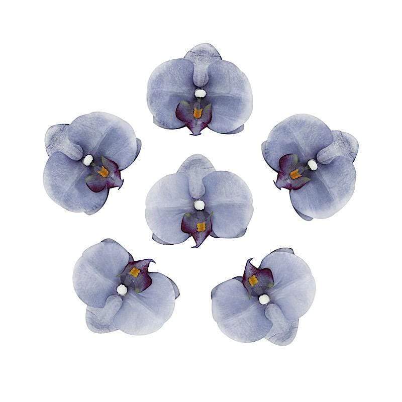 20 pcs 4" Faux Silk Orchid Flower Heads