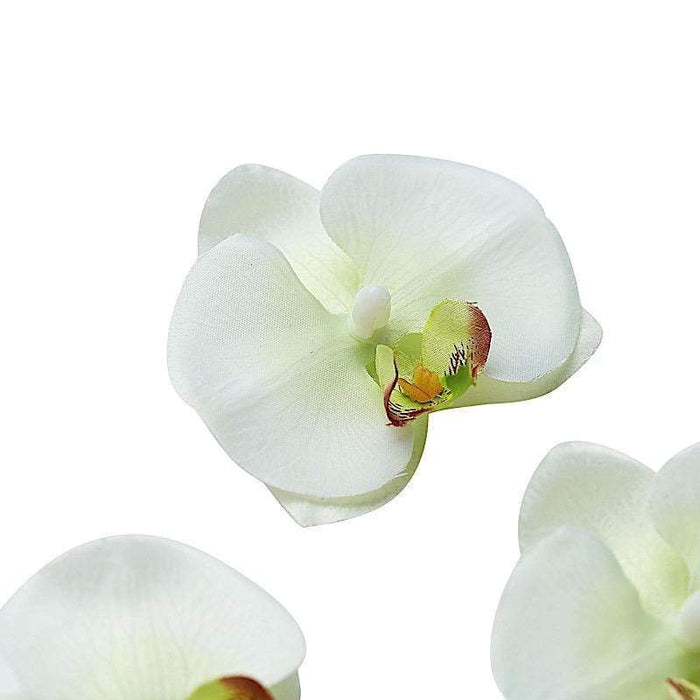 20 pcs 4" Faux Silk Orchid Flower Heads