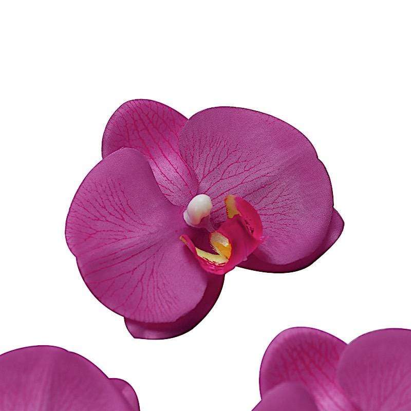 20 pcs 4" Faux Silk Orchid Flower Heads
