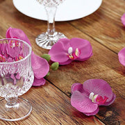 20 pcs 4" Faux Silk Orchid Flower Heads