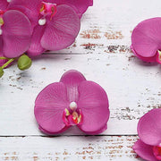 20 pcs 4" Faux Silk Orchid Flower Heads
