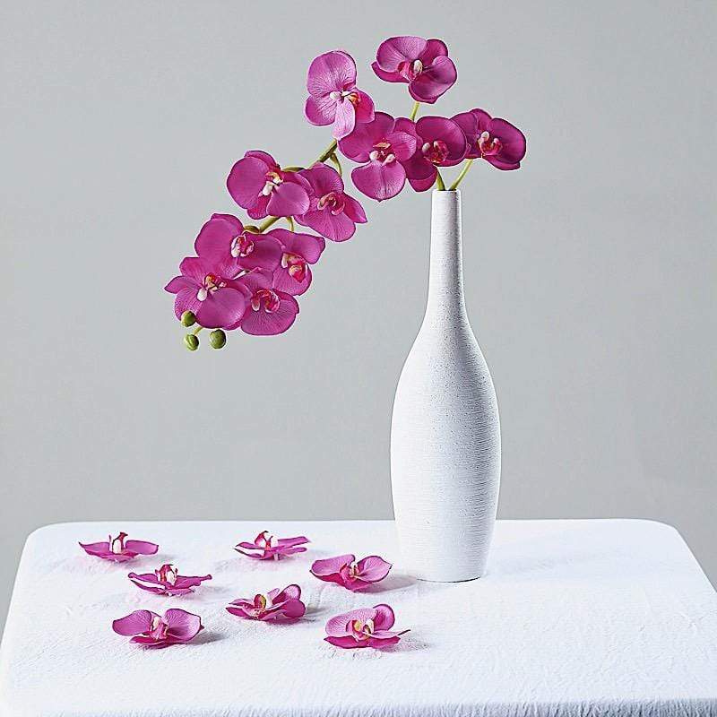 20 pcs 4" Faux Silk Orchid Flower Heads