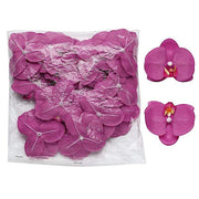 20 pcs 4" Faux Silk Orchid Flower Heads