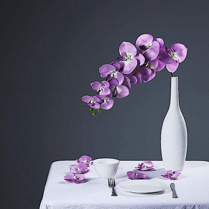 20 pcs 4" Faux Silk Orchid Flower Heads