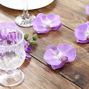 20 pcs 4" Faux Silk Orchid Flower Heads