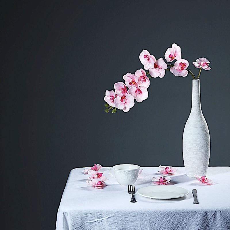 20 pcs 4" Faux Silk Orchid Flower Heads