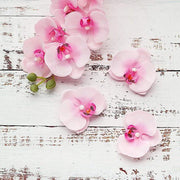 20 pcs 4" Faux Silk Orchid Flower Heads