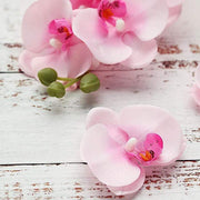 20 pcs 4" Faux Silk Orchid Flower Heads