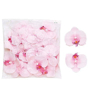 20 pcs 4" Faux Silk Orchid Flower Heads