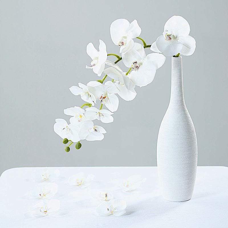 20 pcs 4" Faux Silk Orchid Flower Heads