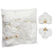 20 pcs 4" Faux Silk Orchid Flower Heads