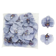 20 pcs 4" Faux Silk Orchid Flower Heads