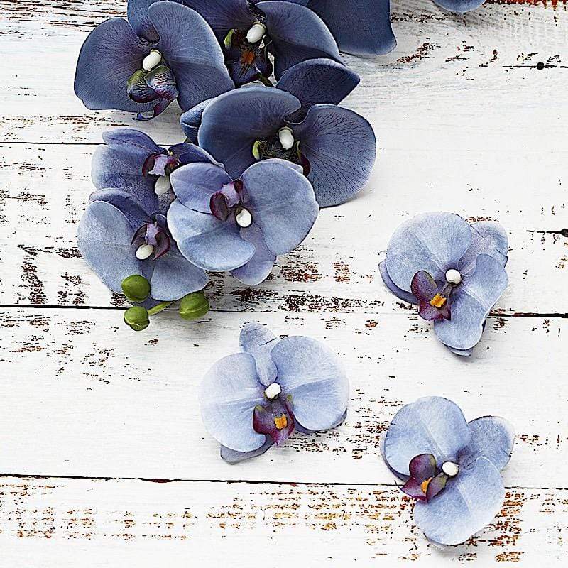 20 pcs 4" Faux Silk Orchid Flower Heads