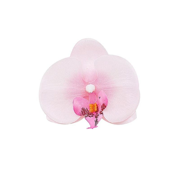 20 pcs 4" Faux Silk Orchid Flower Heads ARTI_ORCH001H_PINK