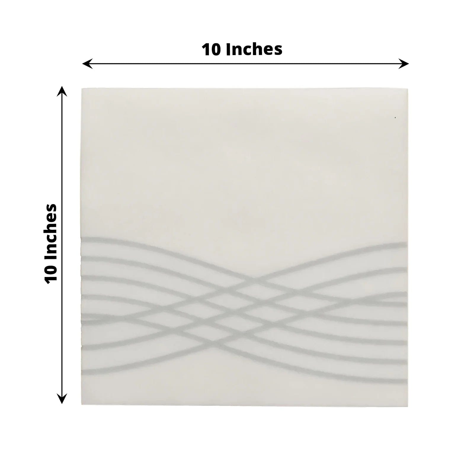 20 Premium Airlaid Paper Napkins with Wave Design