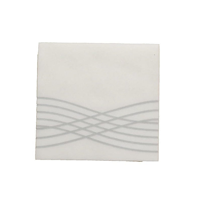 20 Premium Airlaid Paper Napkins with Wave Design NAP_BEV2_05_WHTS